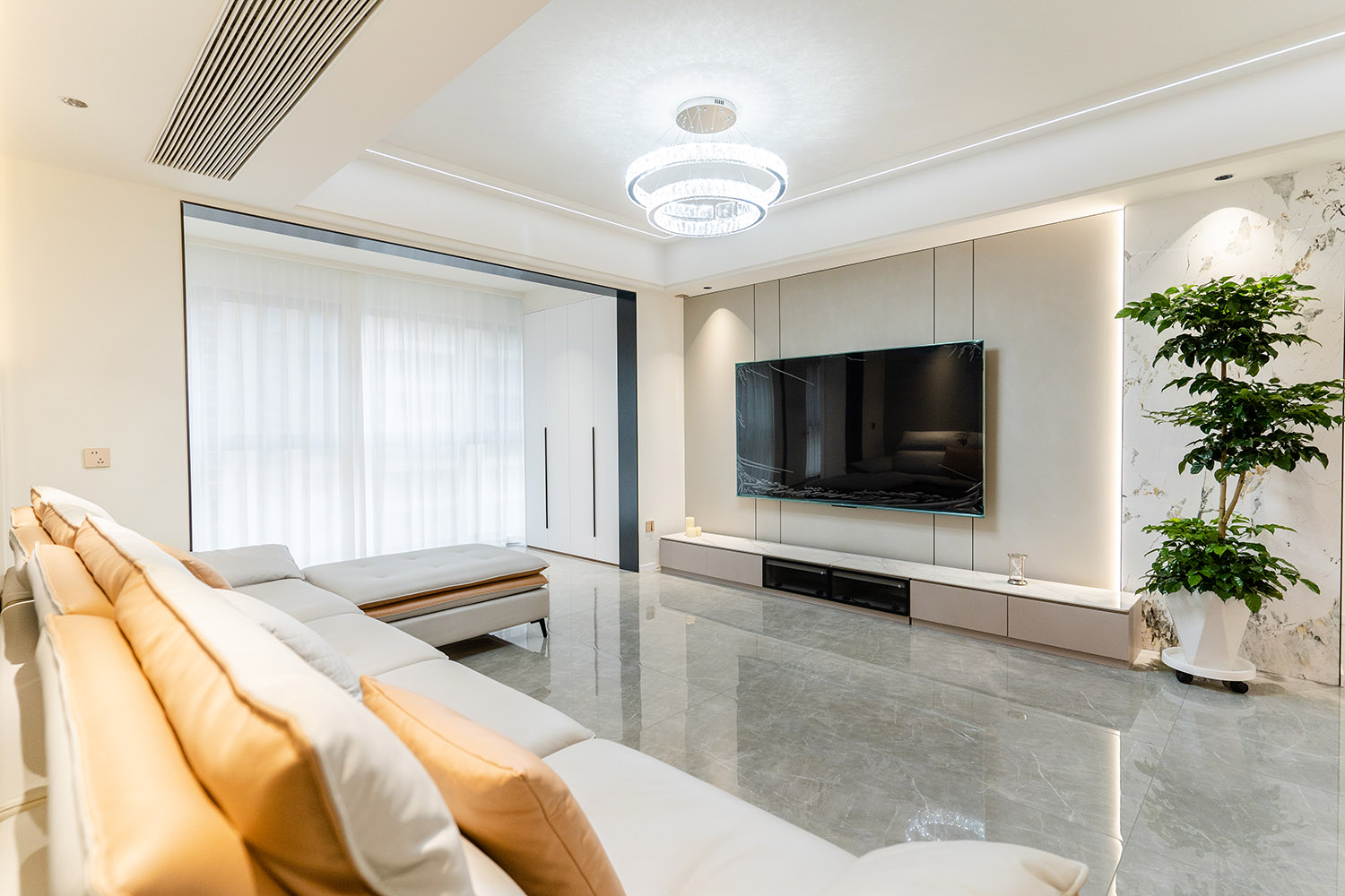 株洲家博整金茂悅178㎡ 輕奢風(fēng)格裝修賞析